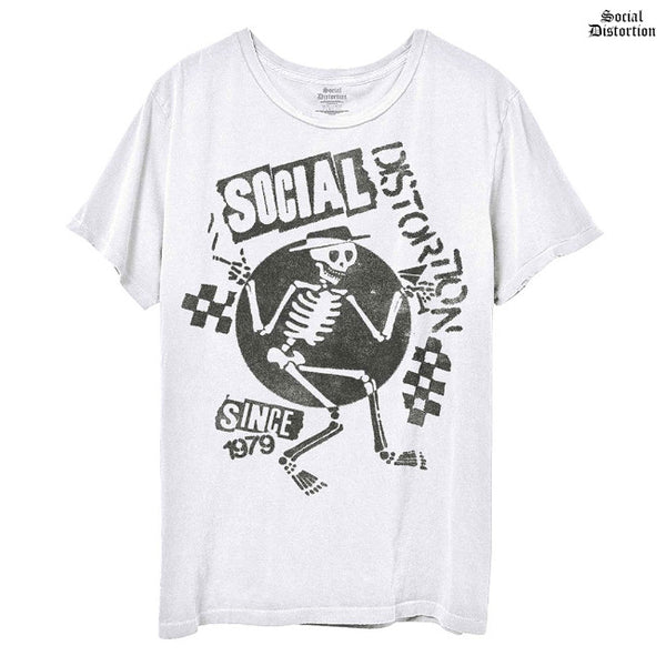 【お取り寄せ】Social Distortion / ソーシャル・ディストーション - SPEAKEASY CHECKERBOARD Tシャツ (ホワイト)
