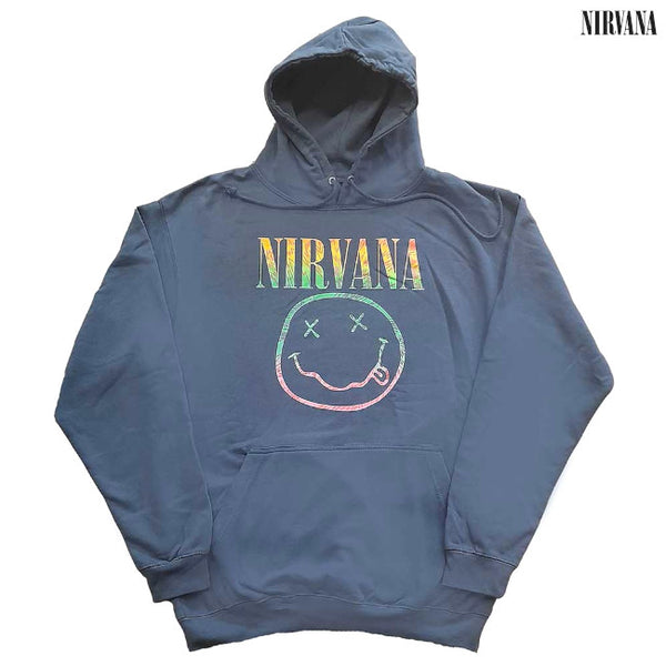 【お取り寄せ】Nirvana / ニルヴァーナ - SORBET RAY SMILEY プルオーバーパーカー(ブルー)