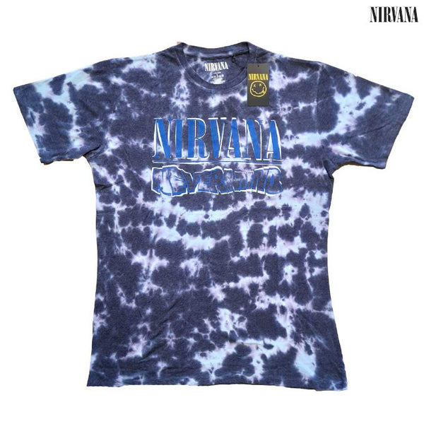 【お取り寄せ】Nirvana / ニルヴァーナ - NEVERMIND WAVY LOGO Tシャツ(タイダイ)