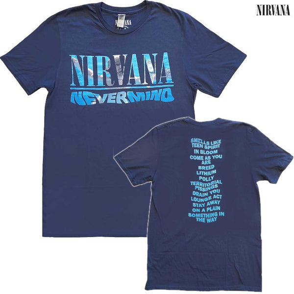 【お取り寄せ】Nirvana / ニルヴァーナ - NEVERMIND Tシャツ(ネイビー)