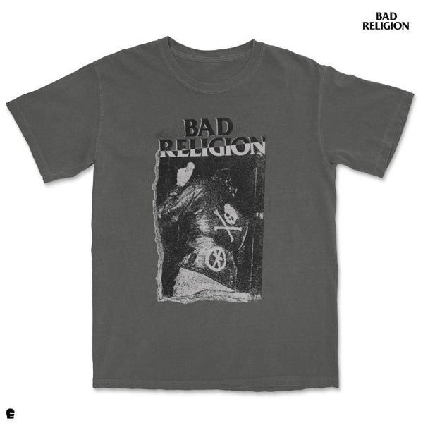 【お取り寄せ】Bad Religion / バッド・レリジョン - Leather Jacket Tシャツ(グレー)