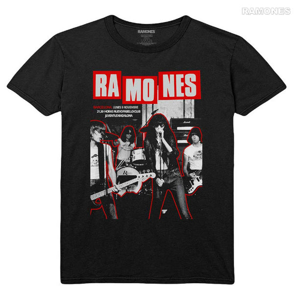 【お取り寄せ】Ramones / ラモーンズ - BARCELONA Tシャツ (ブラック)