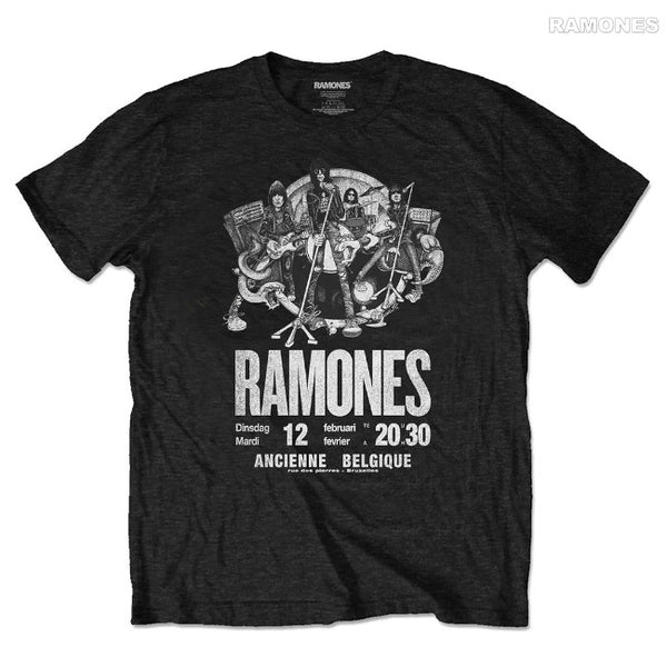 【お取り寄せ】Ramones / ラモーンズ - BELGIQUE Tシャツ (ブラック)