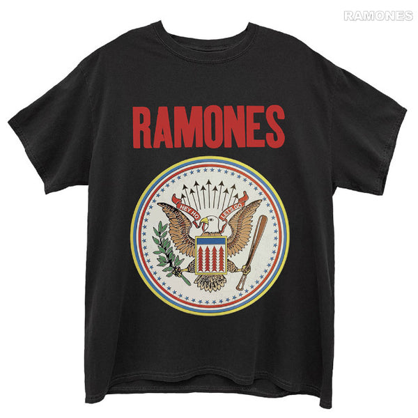 【お取り寄せ】Ramones / ラモーンズ - FULL COLOUR SEAL Tシャツ (ブラック)