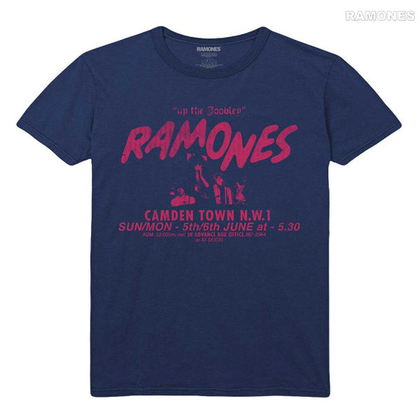 【お取り寄せ】Ramones / ラモーンズ - ROUNDHOUSE Tシャツ (ネイビー)