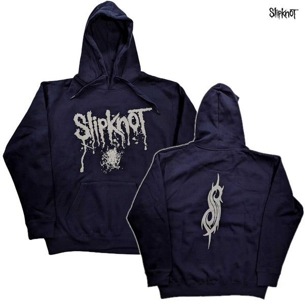 【お取り寄せ】Slipknot / スリップノット - SPLATTER プルオーバーパーカー (ネイビー)