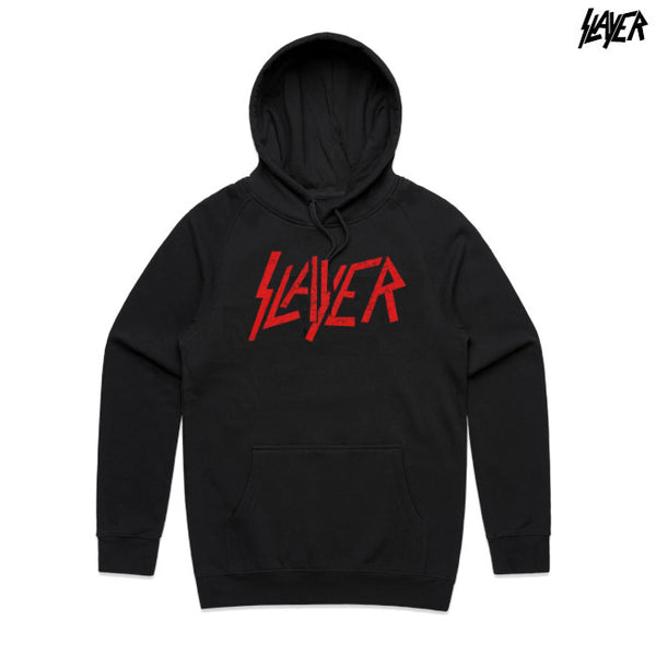 【お取り寄せ】Slayer / スレイヤー - DISTRESSED LOGO プルオーバーパーカー(ブラック)
