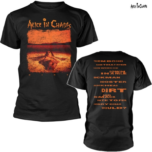 【お取り寄せ】Alice In Chains / アリス・イン・チェインズ - DIRT COVER Tシャツ(ブラック)