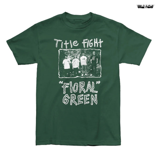 【お取り寄せ】Title Fight / タイトルファイト - FLORAL GREEN PROMO Tシャツ(グリーン)
