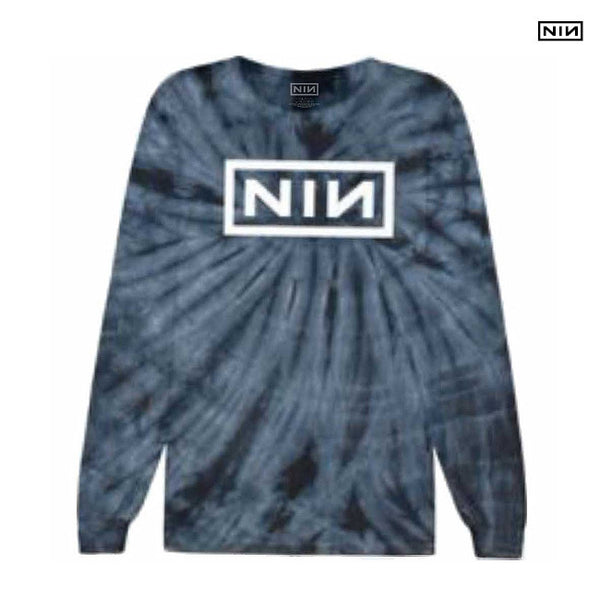 【お取り寄せ】Nine Inch Nails / ナイン・インチ・ネイルズ - Logo ロングスリーブ・長袖シャツ (タイダイ)