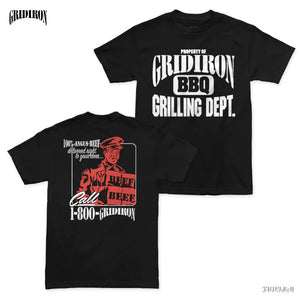 【お取り寄せ】Gridiron / グリッドアイアン - BBQ BEEF Tシャツ(ブラック)