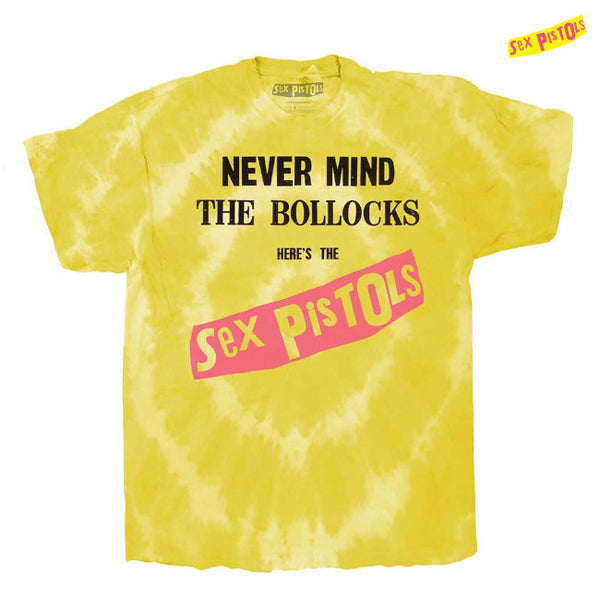 【お取り寄せ】Sex Pistols / セックス・ピストルズ - NEVER MIND THE B…LOCKS ORIGINAL ALBUM Tシャツ(ウォッシュイエロー)