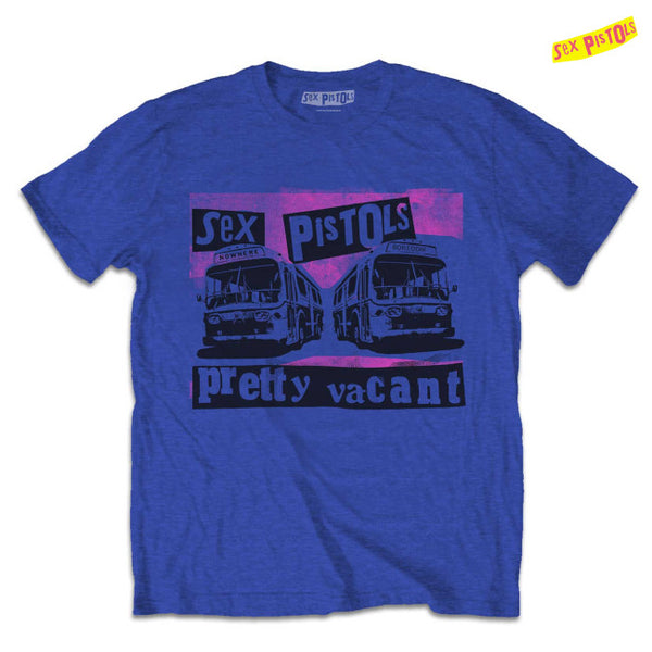 【お取り寄せ】Sex Pistols / セックス・ピストルズ - PRETTY VACANT COACHES Tシャツ(ロイヤルブルー)