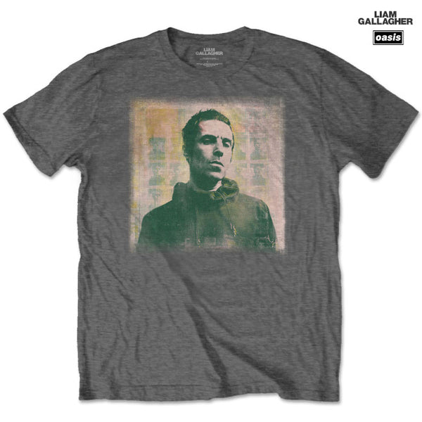 【お取り寄せ】Liam Gallagher (Oasis) / リアム・ギャラガー - ALBUM COVER Tシャツ(チャコールグレー)