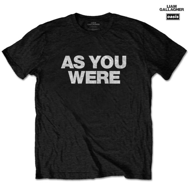 【お取り寄せ】Liam Gallagher (Oasis) / リアム・ギャラガー - AS YOU WERE Tシャツ (ブラック)