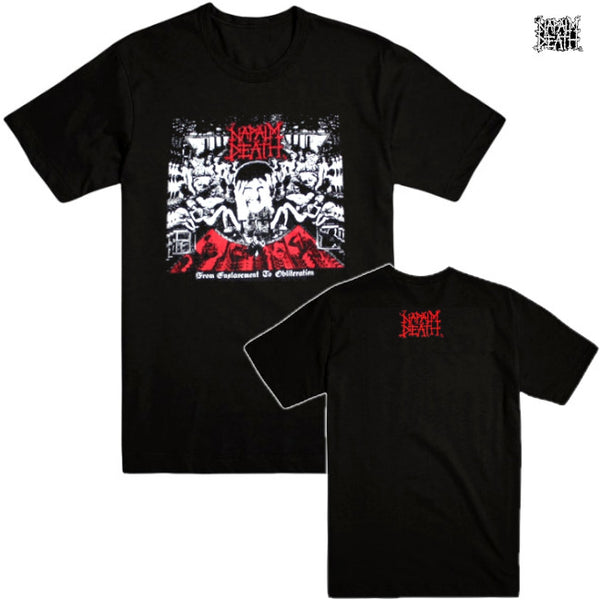 【お取り寄せ】Napalm Death /ナパーム・デス - ENSLAVEMENT TO OBLITERATION'88 Tシャツ(ブラック)