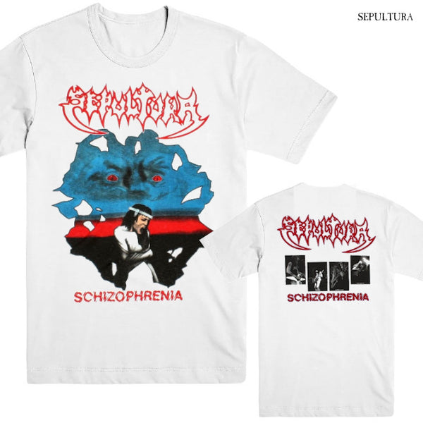 【お取り寄せ】Sepultura / セパルトゥラ - SCHIZOPHRENIA Tシャツ (ホワイト)