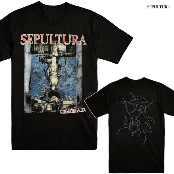【お取り寄せ】Sepultura / セパルトゥラ - CHAOS A.D. Tシャツ (ブラック)