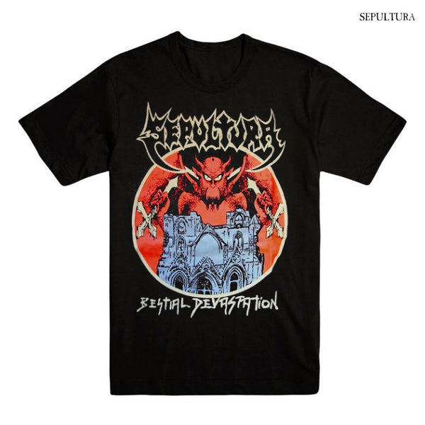 【お取り寄せ】Sepultura / セパルトゥラ - BESTIAL DEVASTATION Tシャツ (ブラック)