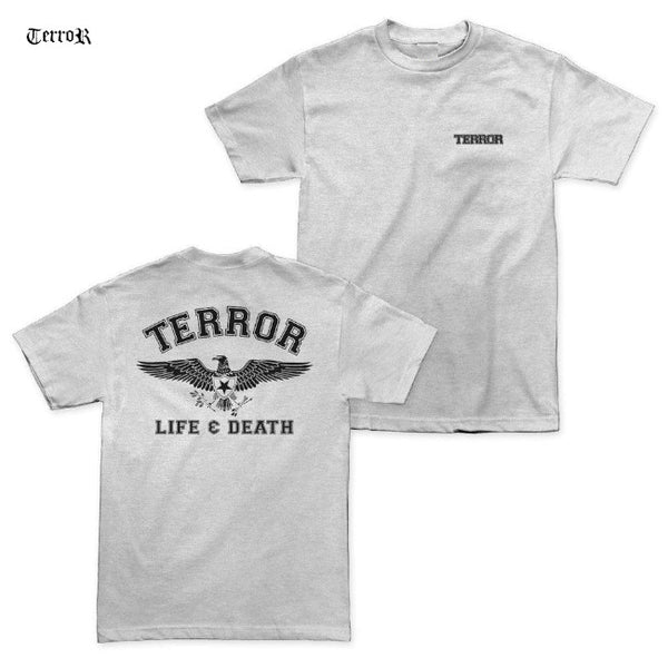 【お取り寄せ】Terror / テラー - LIFE AND DEATH Tシャツ(アッシュグレー)