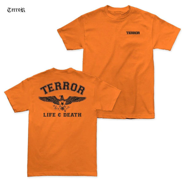 【お取り寄せ】Terror / テラー - LIFE AND DEATH Tシャツ(オレンジ)