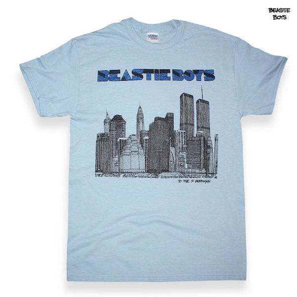 【お取り寄せ】Beastie Boys /ビースティー・ボーイズ - TO THE 5 BOROUGHS Tシャツ (ライトブルー)