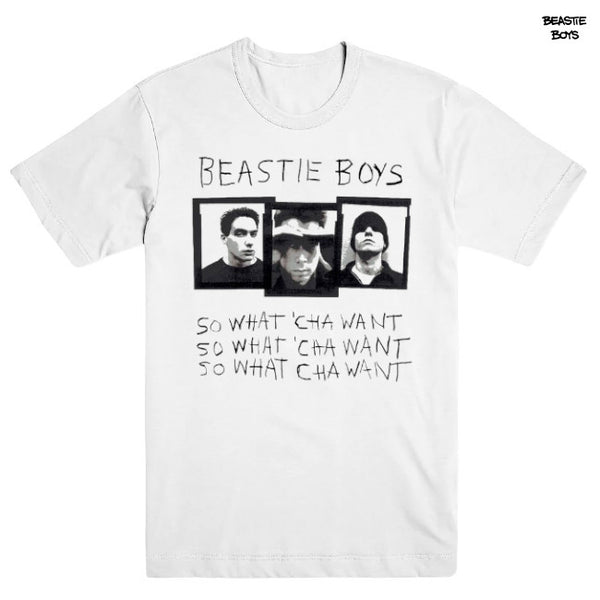 【お取り寄せ】Beastie Boys /ビースティー・ボーイズ - SO WHAT'CHA WANT Tシャツ (ホワイト)