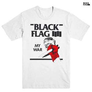【お取り寄せ】Black Flag / ブラック・フラッグ - MY WAR Tシャツ(ホワイト)