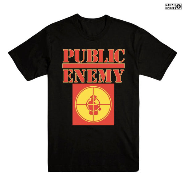 Public Enemy / パブリック・エナミー - LOGO Tシャツ(ブラック)