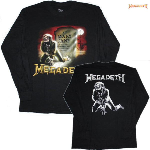 【お取り寄せ】Megadeth / メガデス - MARY JANE ロングスリーブシャツ (ブラック)