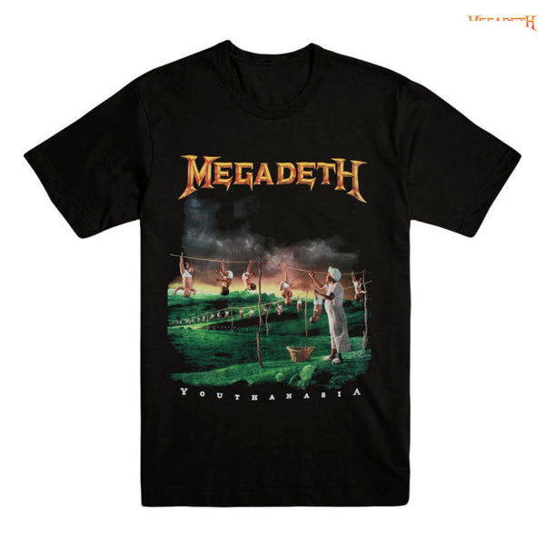 【お取り寄せ】Megadeth / メガデス - YOUTHANASIA Tシャツ (ブラック)