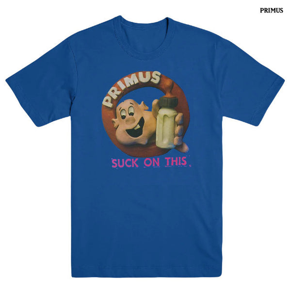 【お取り寄せ】Primus / プライマス - SUCK ON THIS Tシャツ (ブルー)