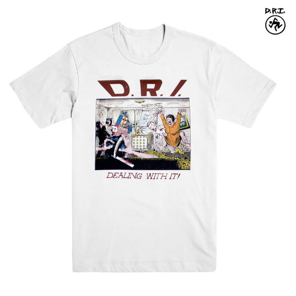 【お取り寄せ】D.R.I. / ディー・アール・アイ - DEALING WITH IT Tシャツ (ホワイト)