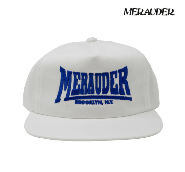 【品切れ】【即納】Merauder /メラウダー - Demo Logo スナップバック・キャップ(ホワイト)
