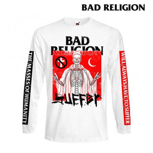 【即納】【廃盤】【早い者勝ち】Bad Religion / バッド・レリジョン - Suffer ロングスリーブ（ホワイト）