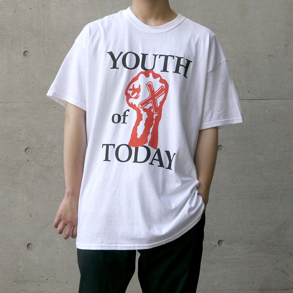 【即納】Youth Of Today /ユース・オブ・トゥデイ - Fist Tシャツ(ホワイト)