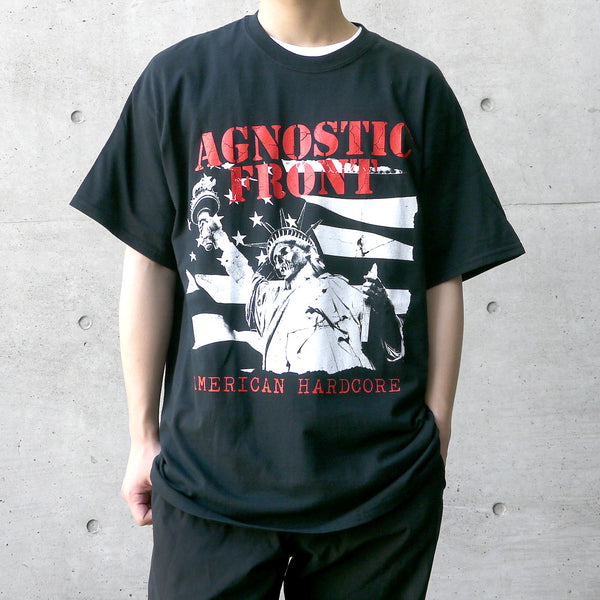 【即納】【廃盤】【早い者勝ち！】Agnostic Front/アグノスティック フロント - American Hardcore Statue Tシャツ (ブラック)