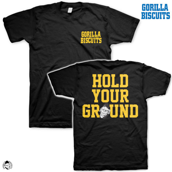 【お取り寄せ】Gorilla Biscuits / ゴリラ・ビスケッツ - Hold Your Ground Tシャツ(ブラック)