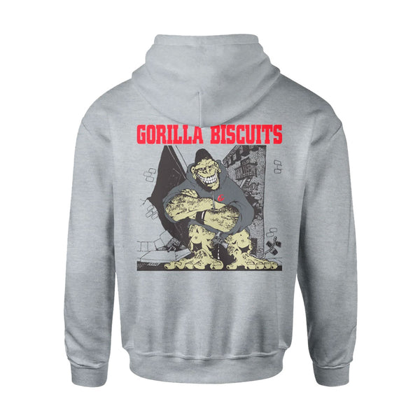 【即納】 Gorilla Biscuits /ゴリラ・ビスケッツ - Hold Your Ground チャンピオン・プルオーバーパーカー(グレー)