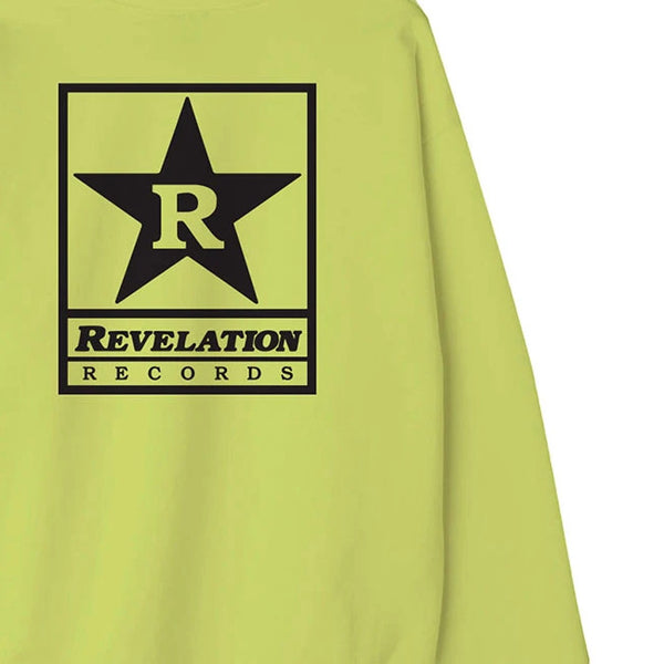 【お取り寄せ】Revelation Records / レヴェレーション・レコード - Logo クルーネック・トレーナー・スウェット(ネオンイエロー)