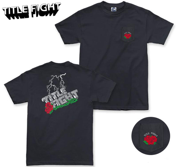 【お取り寄せ】Title Fight / タイトルファイト - Lightning ポケット・Tシャツ(ブラック)