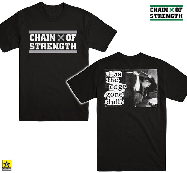【お取り寄せ】Chain of Strength / チェイン・オブ・ストレングス - HAS THE EDGE GONE DULL? Tシャツ(ブラック)