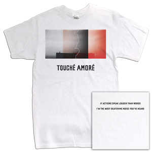 【お取り寄せ】Touche Amore / トゥーシェイ・アモーレ - Actions Speak Louder Tシャツ (ホワイト)