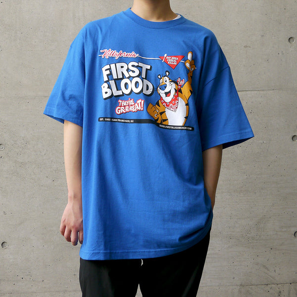【即納】【廃盤】【早い者勝ち！】First Blood /ファーストブラッド - They're Great Tシャツ(ブルー)