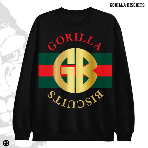 【お取り寄せ】Gorilla Biscuits / ゴリラ・ビスケッツ - Gucci Azalea クルーネック・トレーナー(ブラック)
