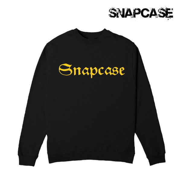 【品切れ】Snapcase / スナップケース - Classic Gold Logo クルーネック・トレーナー (ブラック)