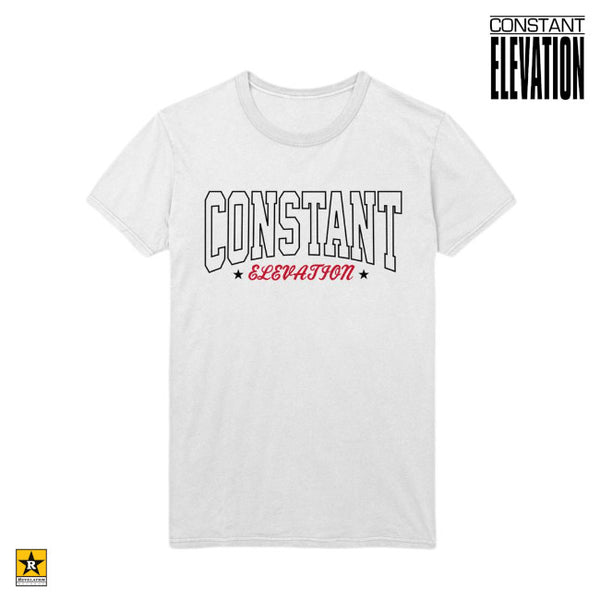 【お取り寄せ】Constant Elevation / コンスタント・エレベイション Text & Stars Tシャツ(ホワイト)