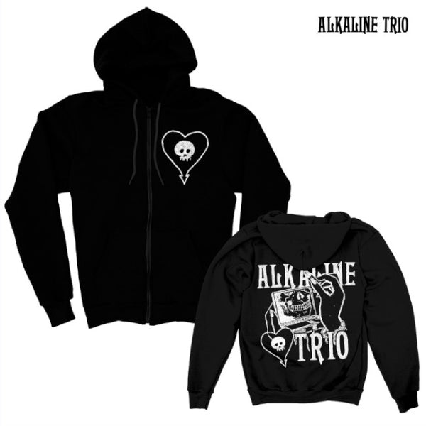 【お取り寄せ】Alkaline Trio / アルカライン・トリオ - Mirror Mirror ジップアップパーカー(ブラック)