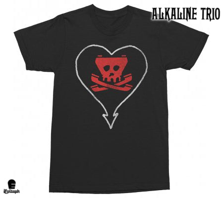 【お取り寄せ】Alkaline Trio / アルカライン・トリオ - Heartskull Tone Tシャツ(ブラック)