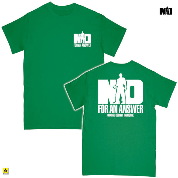 【お取り寄せ】No For An Answer / ノー・フォー・アン・アンサー - ORANGE COUNTY HARDCORE Tシャツ(グリーン)